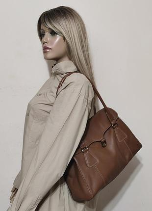 F&f leather кожаная сумка /0000h/ 2