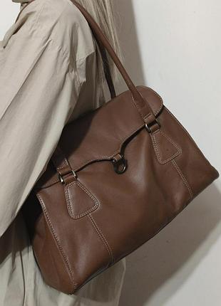 F&f leather кожаная сумка /0000h/ 4