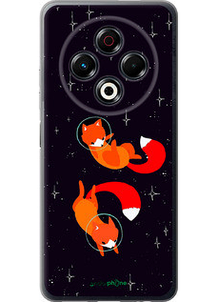 Чехол на tecno spark 30 4g лисички в космосе "4519u-3894-72104"
