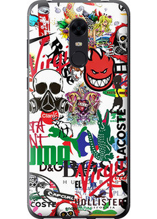 Чехол на xiaomi redmi 5 plus many different logos "4022u-1347-72104"