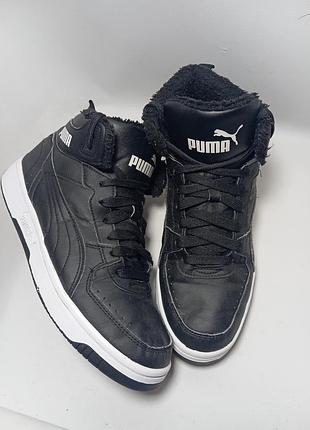 Теплі кросівки puma , чорні , для підлітка