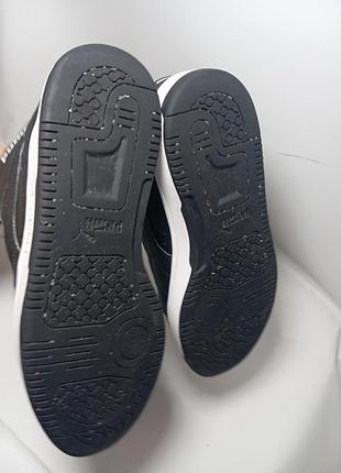 Теплые кроссовки puma, черные, для подростка 7