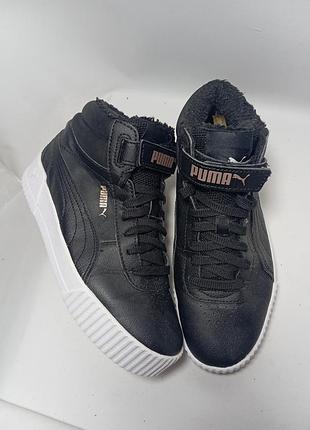 Теплі кросівки puma , чорні , для дівчинки