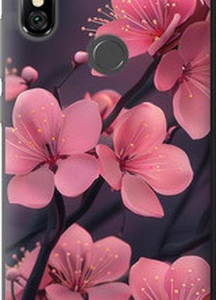 Чехол на xiaomi redmi note 6 pro пурпурная сакура "6075u-1551-72104"