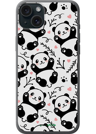 Чехол на iphone 15 plus панды "4318u-3097-72104"