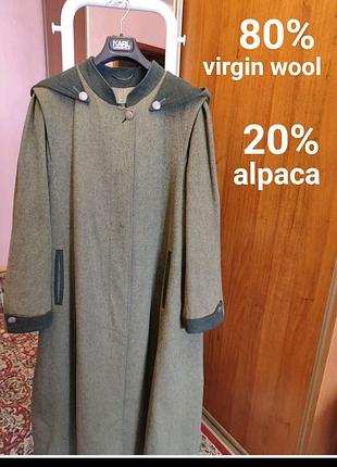 Коллекционное австрийское пальто loden serles: 80% virgin wool &amp; 20% alpaca