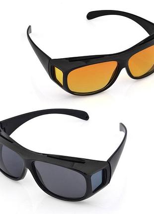 Антивідблискові окуляри для водіїв, hd vision wrap arounds, поляризовані (2 шт./пач.)