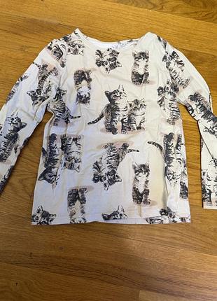 Лонгслив h&m котики