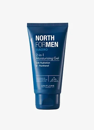 Увлажняющий гель после бритья north for men subzero