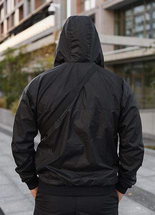 Вітровка чоловіча "windrunner jacket" nike чорна 3
