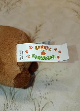 Мягкая игрушка брелок капибара cuddly capybara 5