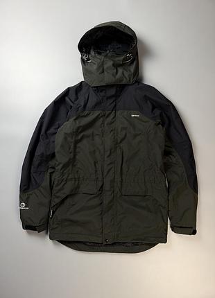 Чоловіча куртка karrimor weathertite waterproof jacket vintage хакі оливкова мембранна