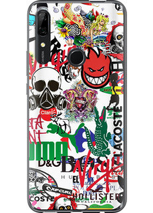Чехол на huawei p smart z many different logos "4022u-1704-72104"