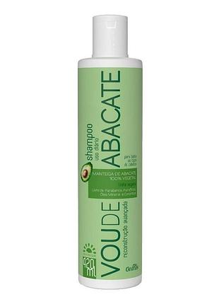 Шампунь для інтенсивного відновлення пошкодженого волосся griffus shampoo vou de abacate ml 420