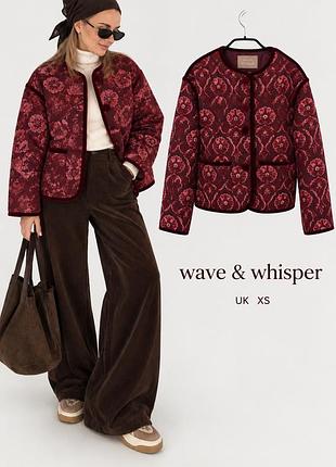 Стёганая куртка-жакет фуфайка бохоwave + whisper p, , xs