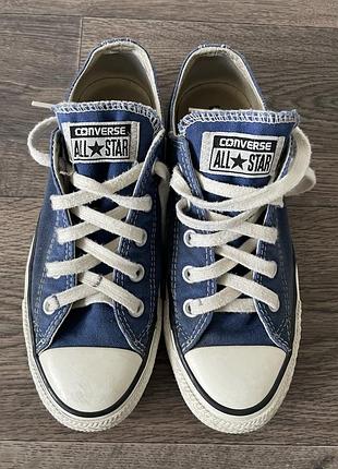 Кеди унісекс converse all star сині 36,5 розмір, 23 см устілка