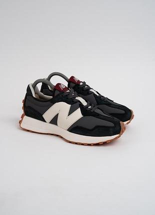 Кросівки new balance 327 жіночі шкіряні чорні розмір 39-40