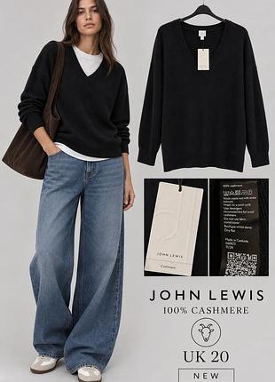 John lewis 100% кашемир — новый джемпер, uk 20(xl/xxl)