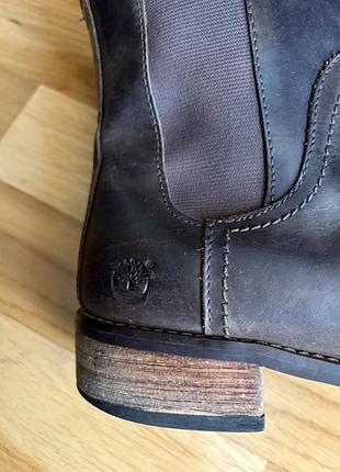 Черевики жіночі timberland темно-коричневі шкіряні 41 розмір