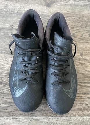 Бутси чоловічі nike mercurial чорні 38.5 розмір 24 см устілка