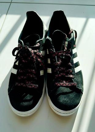 Кеды оригинальные adidas campus × forever bicycle черные замшевые