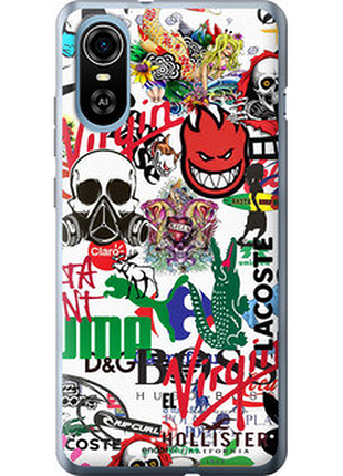 Чехол на zte blade a31 plus many different logos "4022u-2637-72104"