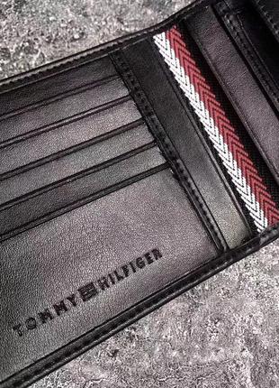Мужской кошелек Tommy hilfiger черный / портмоне на подарок мужчине4 фото