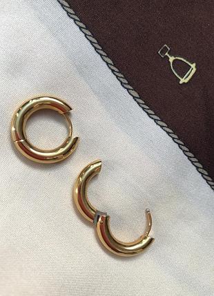 Сережки золоті кільця