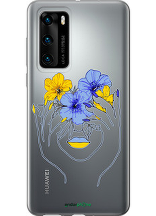 Чехол на huawei p40 девушка v4 "5276u-1840-72104"