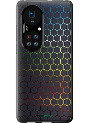 Чехол на huawei p50 переливающиеся соты "498u-2292-72104"
