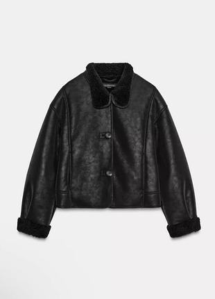 Куртка-дублянка від zara в розмірі m-l