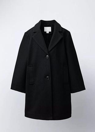Пальто дитяче вовняне zara чорне