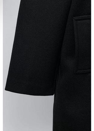 Пальто дитяче вовняне zara чорне 6