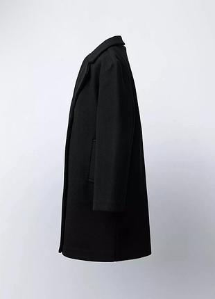 Пальто дитяче вовняне zara чорне 3