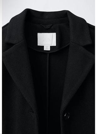 Пальто дитяче вовняне zara чорне 7