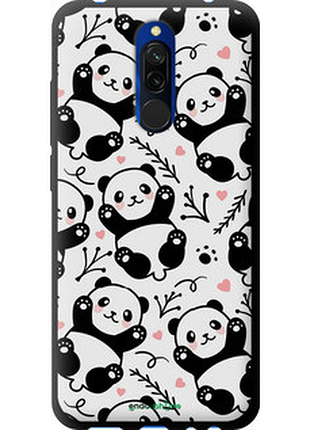 Чехол на xiaomi redmi 8 панды "4318b-1806-72104"