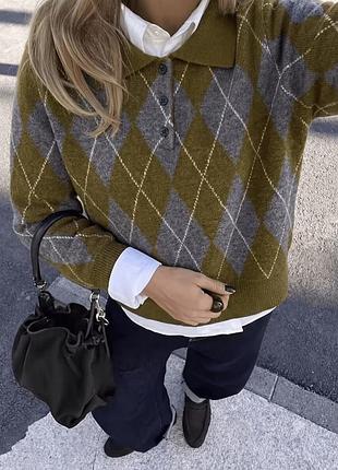 Стильний джемпер поло 4