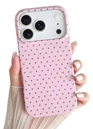 Чохол apple для iphone 17 pro з принтом горошок 2