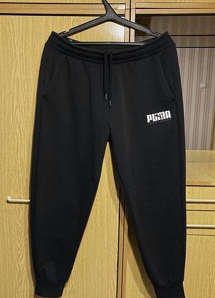 Спортивные трикотажные штаны на флисе,джоггеры puma.оригинал.