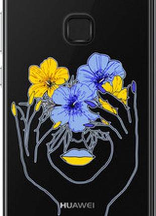 Чехол на huawei p10 lite девушка v4 "5276u-896-72104"