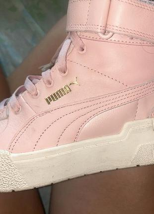 Кросівки жіночі puma cali wedge рожеві