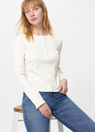 Лонгслив ребристый uniqlo (487908)
