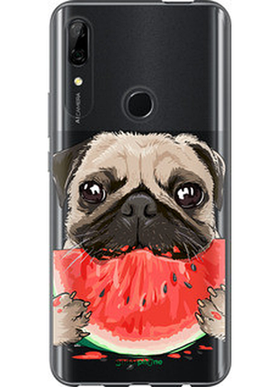 Чохол на huawei p smart z мопс і кавун "4665u-1704-72104"