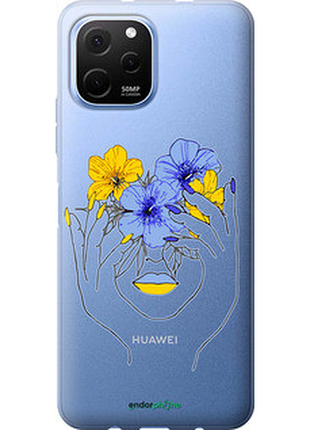 Чехол на huawei nova y61 девушка v4 "5276u-2983-72104"