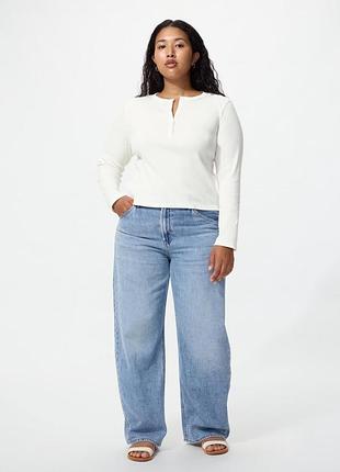 Лонгслив ребристый uniqlo (487908) 3