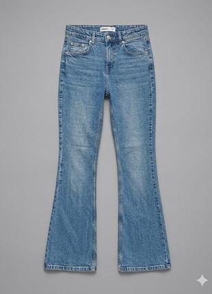 Джинсы женские клеш, cropp, 36/s, coton 100%