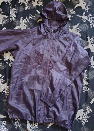Фіолетова вітровка / легка куртка anucci (розмір 14 / l-xl)