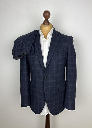 Boglioli pure flannel wool check suit костюм двійка в клітку з м`якої вовни боліолі