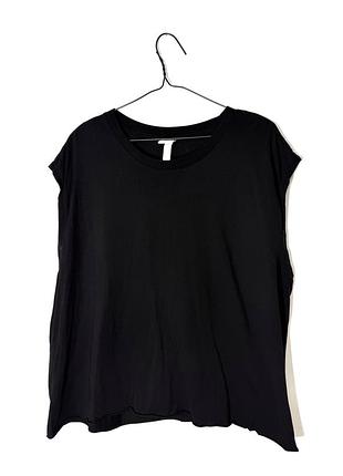 Чорна майка топ оверсайз h&m