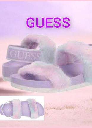 Невероятные зефирные шлепанцы guess fabin - оригинал 💜 раз.39
